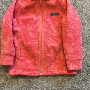 Columbia Kids Coral Patterned Fleece Jacket